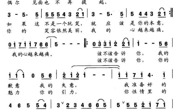 结局（李一川词曲） - 乐谱