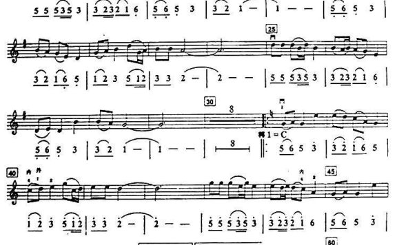 雨夜花(台湾歌谣) - 乐谱