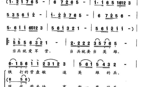 铁打的军营英雄的（电视片《重铸营盘》主题歌） - 乐谱