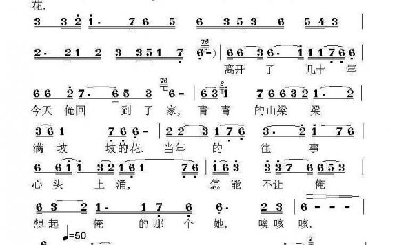 回家(荣亚楠词曲) - 乐谱