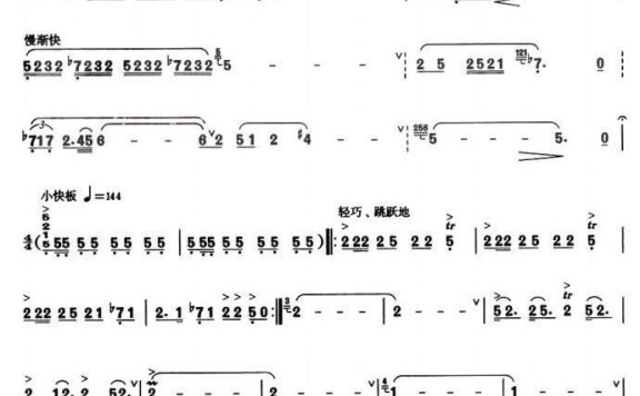 彝家欢歌(巴乌谱 严铁明曲) - 乐谱