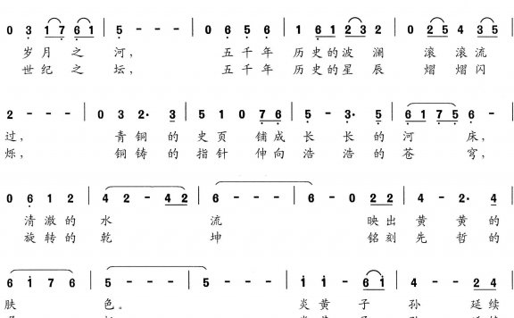 中华世纪坛放歌（刘书先曲 孙朝成词） - 乐谱