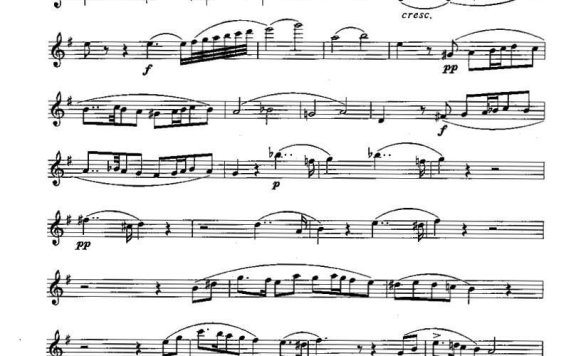 长笛八级考级曲谱(前奏曲和变奏3) - 乐谱