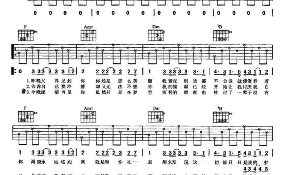 暗恋(陶喆词曲) - 乐谱