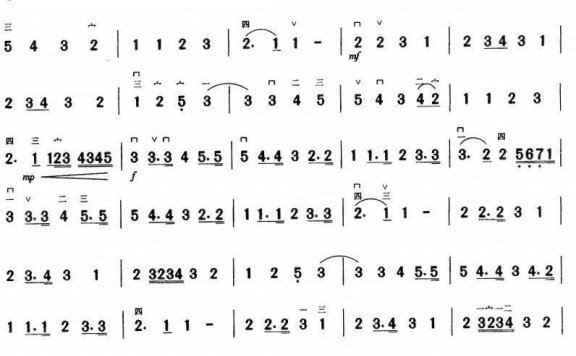 欢乐女神(贝多芬曲) - 乐谱