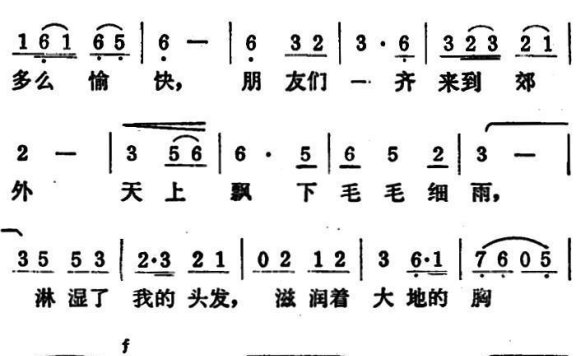 幸福不是毛毛雨（刘诗召曲 马金星词） - 乐谱