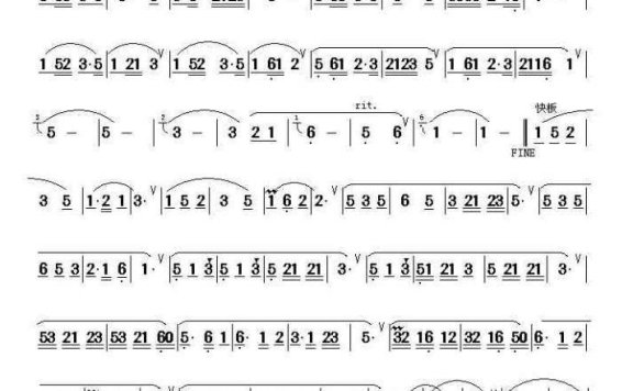美丽的金孔雀（杨建生作曲版） - 乐谱