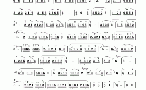 观月舞曲(刘健曲) - 乐谱