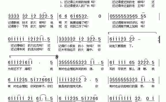 工友民谣（王新磊曲 陈斌词） - 乐谱