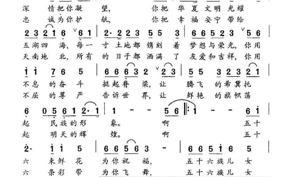 心中的太阳(王晓霞词 蒋照明曲) - 乐谱