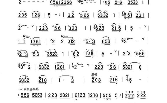 滨湖春晓(郑家余曲) - 乐谱