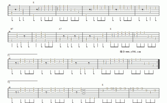 Drifting blues(吉他谱/六线谱 Charles-Brown演奏) - 乐谱