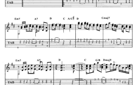 tommy emmanuel:JACARANDA(指弹吉他) - 乐谱