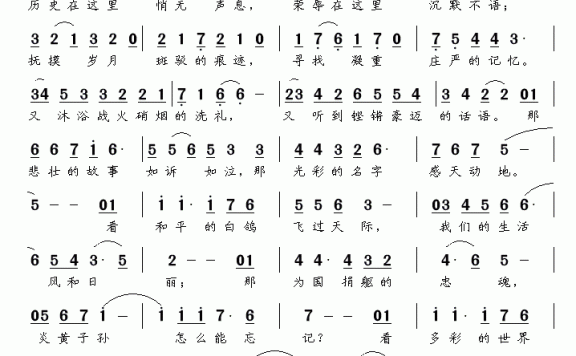 怎么能忘记（放牧青春词 南风曲） - 乐谱