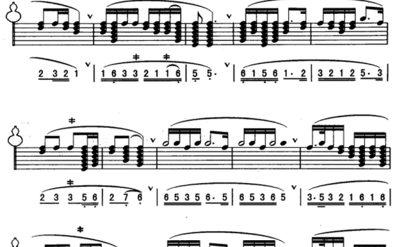 摇篮曲（东北民歌、线简谱混排版） - 乐谱