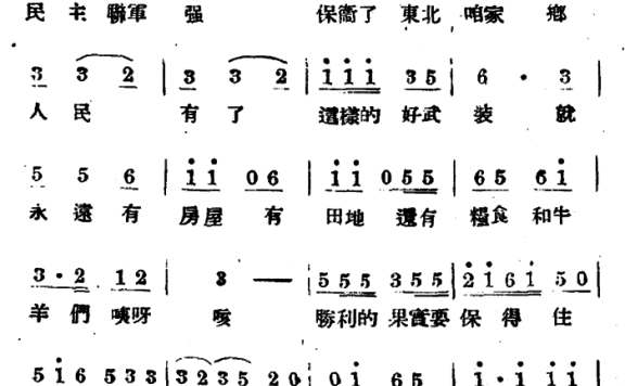 参军(向隅词曲) - 乐谱