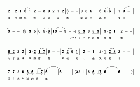 望乡(江南词曲) - 乐谱