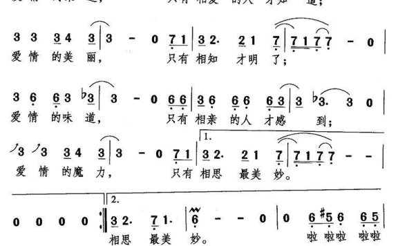 爱情的味道（林欣词 孟文豪词曲） - 乐谱