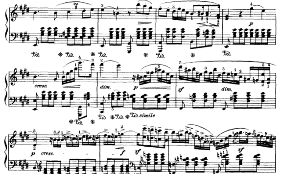 Rondo capriccioso（门德尔松曲） - 乐谱