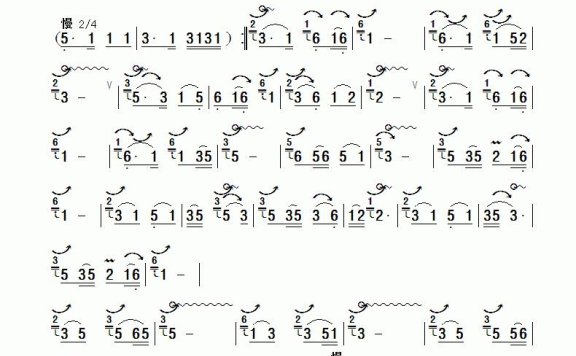 金孔雀与凤尾竹(赵家寅曲) - 乐谱