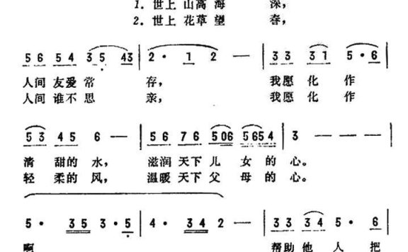 我是幸福人（电视剧《踏遍青山》插曲） - 乐谱