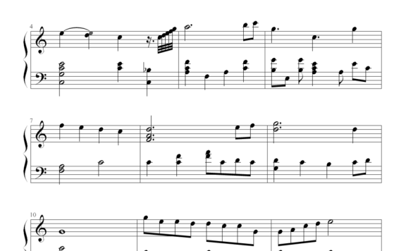 天上人间（王菲演唱） - 乐谱