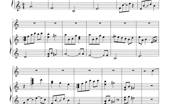 waltz（须釜俊一曲） - 乐谱