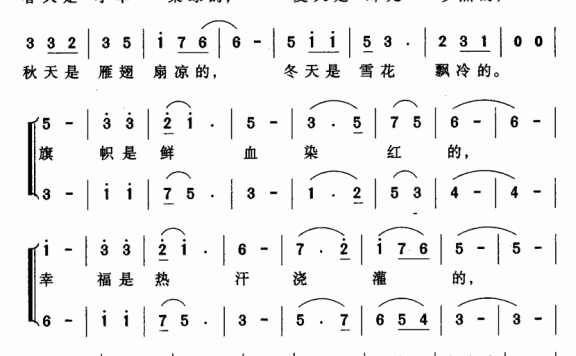 未来属于我们（刘志毅词 曹秋圃曲） - 乐谱