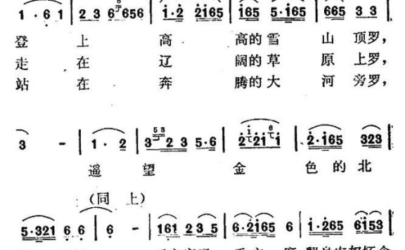 翻身农奴怀念毛主席（朱烽曲 红石词） - 乐谱