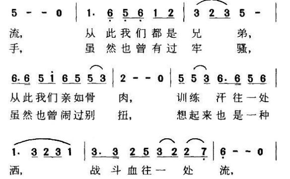 喊一声战友（雷子明词 程远曲） - 乐谱