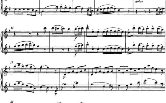 迪埃特长笛二重奏G大调回旋曲(Rondo in G Major ) - 乐谱