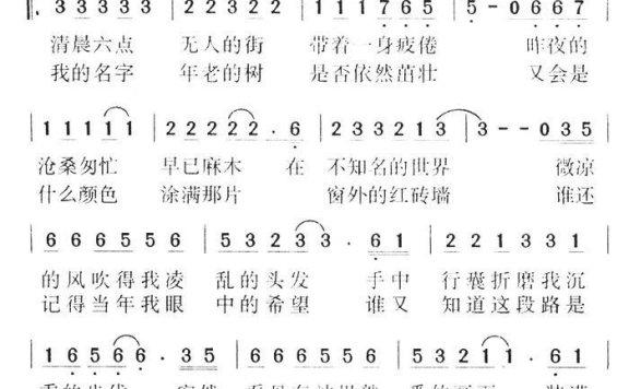 回家(刘虞瑞词 陈大力曲) - 乐谱