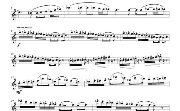 Three jazz vignettes(第三乐章)(三重奏长笛分谱) - 乐谱