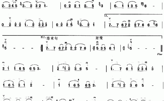 未了情（电视剧《夜深沉》主题曲） - 乐谱