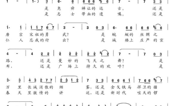 中国梦(涂永安词 李晓峰曲) - 乐谱