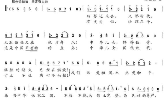 我们等待着祖国的一声召唤（陈锡崇曲 林润华词） - 乐谱