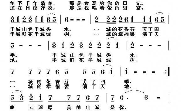 让我告诉你（李宏天词 黎荣军曲） - 乐谱