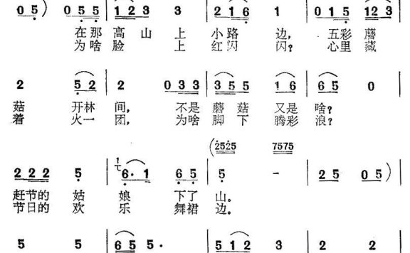 伞姑娘（陈道武曲 曾仲曲词） - 乐谱