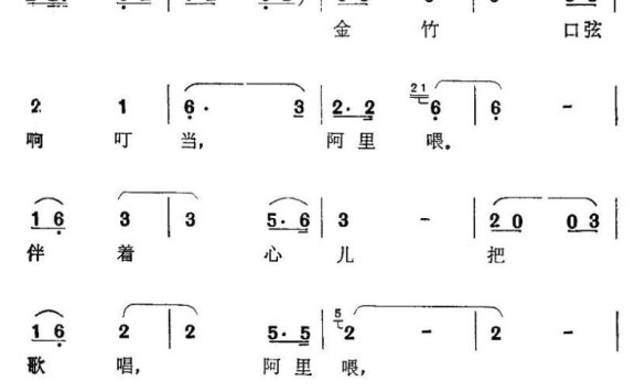 请来我们凉山上（男声独唱） - 乐谱