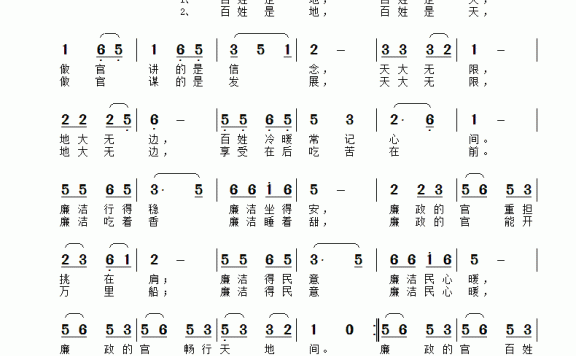 百姓冷暖常记心间（黄金勇曲 王艳萍、朱墨词） - 乐谱