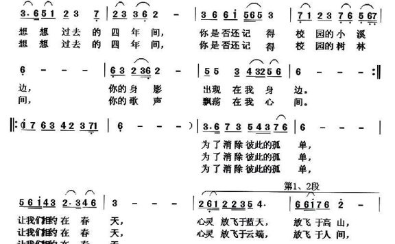 相约春天（张国伟词 杨春先曲） - 乐谱