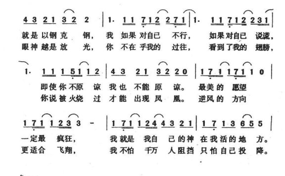 倔强(阿信词曲) - 乐谱