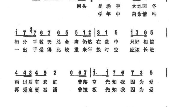 多谢失恋（伍乐城曲 黄伟文词 Twins唱） - 乐谱