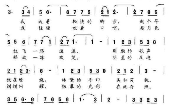星光大道（张继征词 孙一鸣曲） - 乐谱