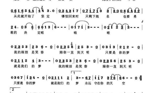 决定（电视剧《生死线》主题歌） - 乐谱