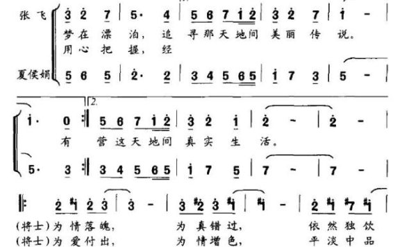 爱情像冰又像火（雍鉴君、孙洪斌曲 王德清词） - 乐谱