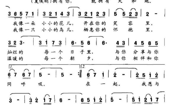 生生世世爱你（孙洪斌、雍鉴君曲 王德清词） - 乐谱