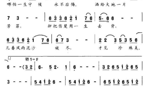 珍珠花（电视剧《大珍珠》片尾曲） - 乐谱