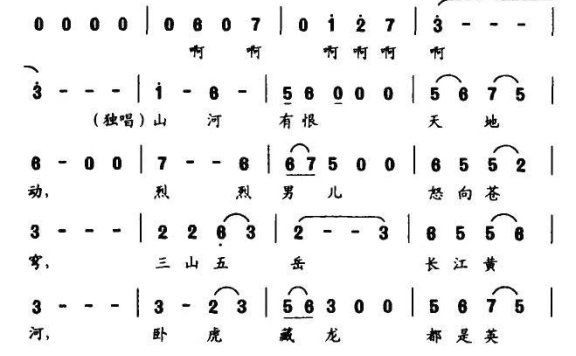 堂堂中国人（电视剧《陈真后传》主题歌） - 乐谱