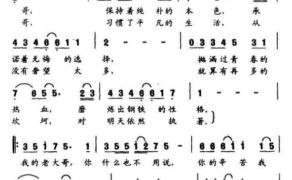 老大哥（董兴东曲 孙义勇词） - 乐谱